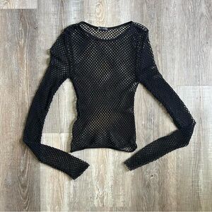 zara fishnet top🖤